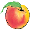 Peach with apple