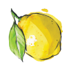 Lemon mashed with sugar