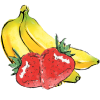 Banana-strawberry