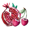 Pomegranate and Cherry