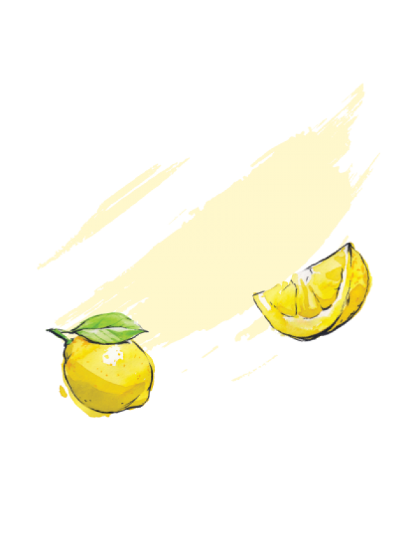Lemon mashed with sugar