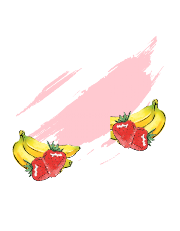 Банан-клубника